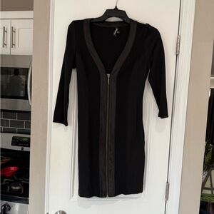 Bebe black zipper dress